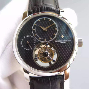 Vacheron Constantinin todellinen tourbillon-sarjan mekaaninen miesten kello 24 tunnin näyttö vasemmalla Vacheron Constantinin todellinen tourbillon-sarjan mekaaninen miesten kello 24 tunnin näyttö vasemmalla