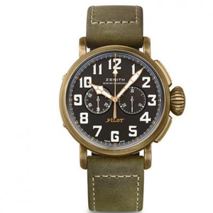 XF Factory uudelleen säätänyt Zenith Pilot 29.2430.4069/21.C800 Pronssi Knight Top Reissue Watch XF Factory uudelleen säätänyt Zenith Pilot 29.2430.4069/21.C800 Pronssi Knight Top Reissue Watch