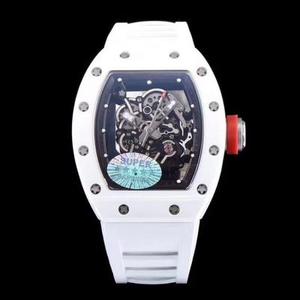 KV Taiwan tehdas Richard Mille RICHARDMILLE vahvin replica RM055 sarjan valkoinen keraaminen. KV Taiwan tehdas Richard Mille RICHARDMILLE vahvin replica RM055 sarjan valkoinen keraaminen.