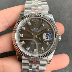 N tehdas uusi Rolex Datejust 904 -teräsversion replica miesten mekaaninen kello (harmaa levy) viidellä helmillä N tehdas uusi Rolex Datejust 904 -teräsversion replica miesten mekaaninen kello (harmaa levy) viidellä helmillä