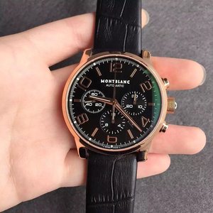 Montblanc TimeWalker Musta Face Gold tapauksessa täysin automaattinen kaliiperi 7750 Watch Montblanc TimeWalker Musta Face Gold tapauksessa täysin automaattinen kaliiperi 7750 Watch