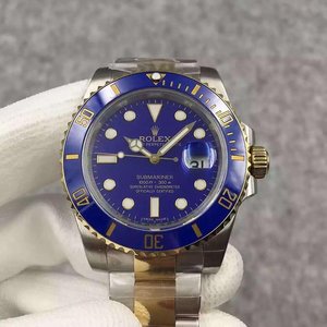 [N Factory Boutique] Rolex SUBMARINER PÄIVÄMÄÄRÄ välillä kulta ja sininen vesi aave alkuun replica katsella