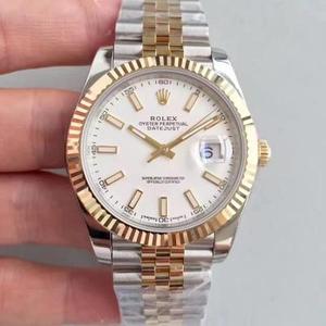 N Factory Rolex Datejust 41MM New Edition taitto solki valkoinen nuudeli ding miesten mekaaninen katsella (gold type) N Factory Rolex Datejust 41MM New Edition taitto solki valkoinen nuudeli ding miesten mekaaninen katsella (gold type)