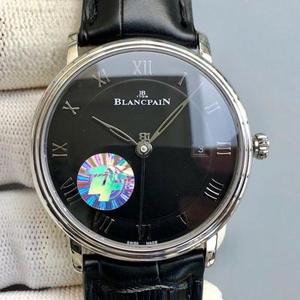 ZF Factory Blancpain 6551-1127-55B Willow Needle Roman Index Miesten mekaaninen katsella musta kasvot ZF Factory Blancpain 6551-1127-55B Willow Needle Roman Index Miesten mekaaninen katsella musta kasvot