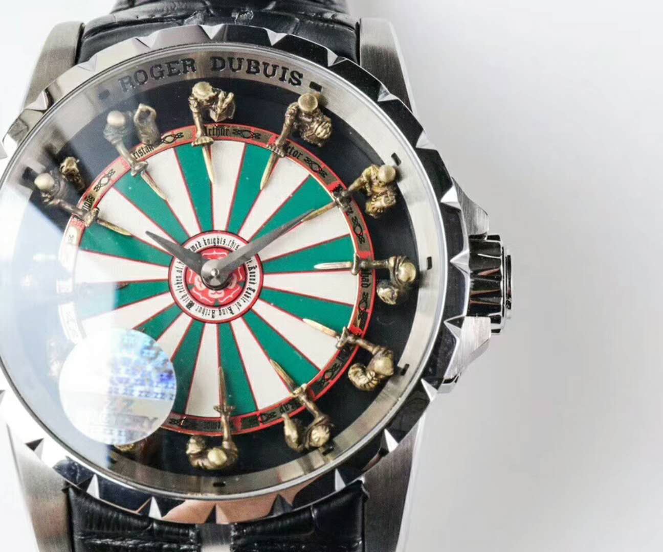 yläkopio Roger Dubuis RDDBEX0398 miesten mekaaninen kellokansi, yksi parhaiten replika (platinamalli).