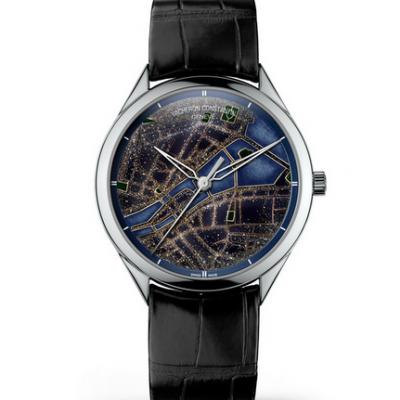 Huippulaatuinen Vacheron Constantin Art Master -sarjan 86222 / 000G-B101 City Map miesten kellojäljitelmä 