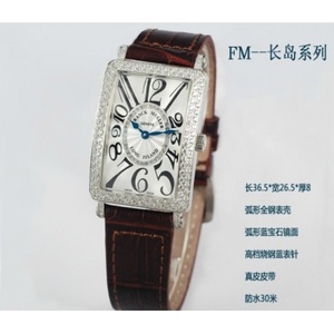 Swiss Franck Muller Watch Swiss Quartz Movement Brown Leather Strap Ladies Watch Swiss Franck Muller Watch Swiss Quartz Movement Brown Leather Strap Ladies Watch