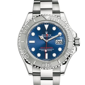 Monarcha AR Rolex Yacht-Master 268622 Faire nua do mhná gorm-phlátáilte unisex.
