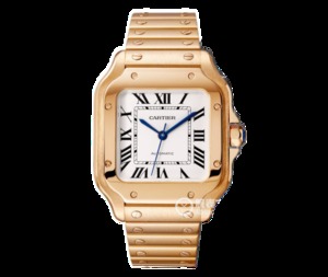 BV Cartier New Santos (Men's Large) Case: 316 Material Dial 18K Gold Watch
