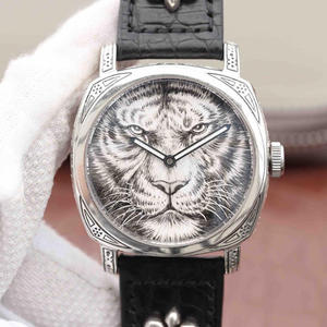 sterling silver Panerai king of beasts Tiger (lion) unique and elegant new Timepiece, case? Carved with 925 sterling silver. sterling silver Panerai king of beasts Tiger (lion) unique and elegant new Timepiece, case? Carved with 925 sterling silver.