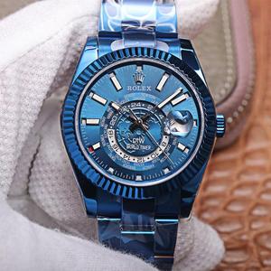 WWF Rolex, Skywalker SKY-DWELLER series DIW modified models, men's automatic mechanical watch, black plate WWF Rolex, Skywalker SKY-DWELLER series DIW modified models, men's automatic mechanical watch, black plate
