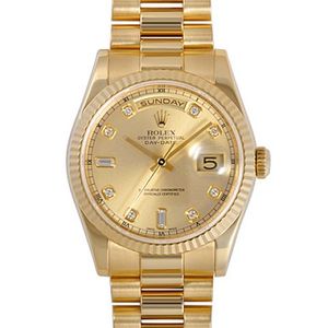 Re-engraved Rolex (Rolex) Day-Date 118238A-83208 Gold Watch Automatic Mechanical Men's Watch Re-engraved Rolex (Rolex) Day-Date 118238A-83208 Gold Watch Automatic Mechanical Men's Watch