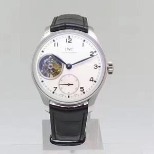 TF factory IWC Portuguese tourbillon reverse series 9-bit position equipped with 1:1 reissue version of IWC Autonomous Cal. 51900 Fully automatic true tourbillon