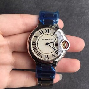 V6 Factory Cartier Blue Balloon Pink Face Quartz Ladies Watch Burning Blue Steel Needle V6 Factory Cartier Blue Balloon Pink Face Quartz Ladies Watch Burning Blue Steel Needle